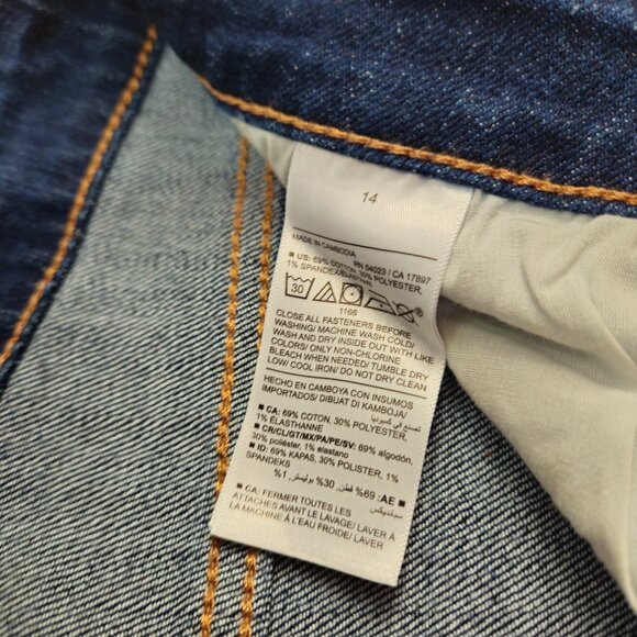 Old Navy Wow Loose fit high rise dark wash Jeans womens size 14 ( 34x26 ) - Picture 7 of 11